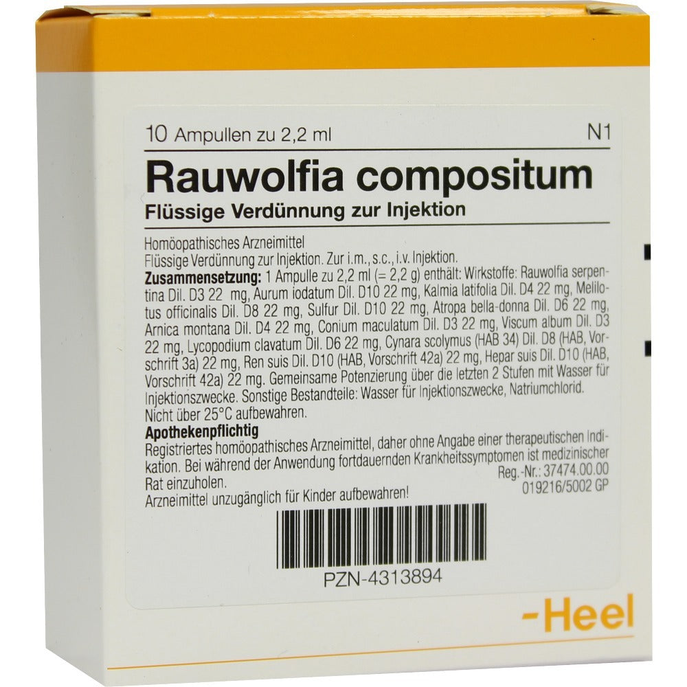 Rauwolfia Compositum 10 Ampoules-Similius