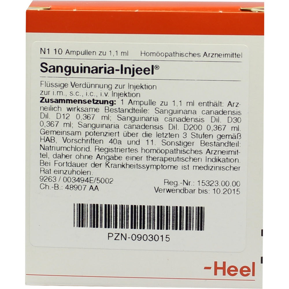 Sanguinaria 10 Ampoules-Similius
