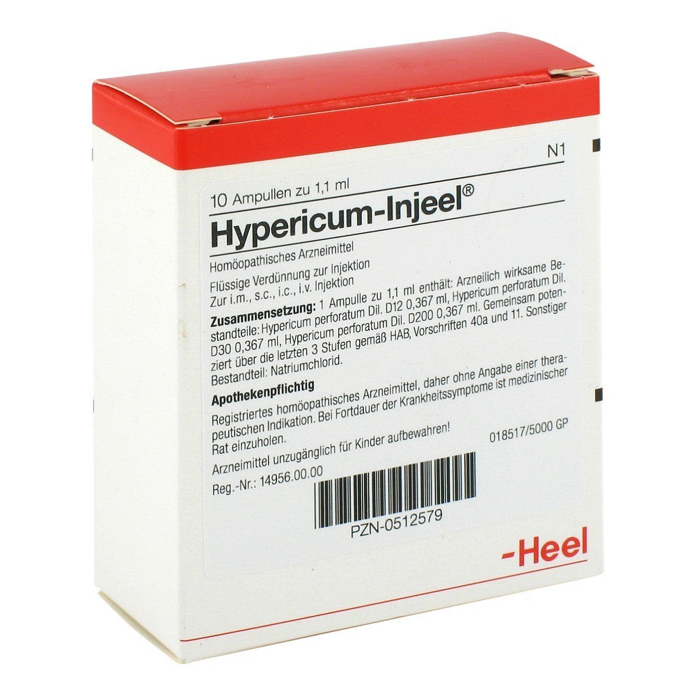 Hypericum Injeel 10 Ampoules-Similius