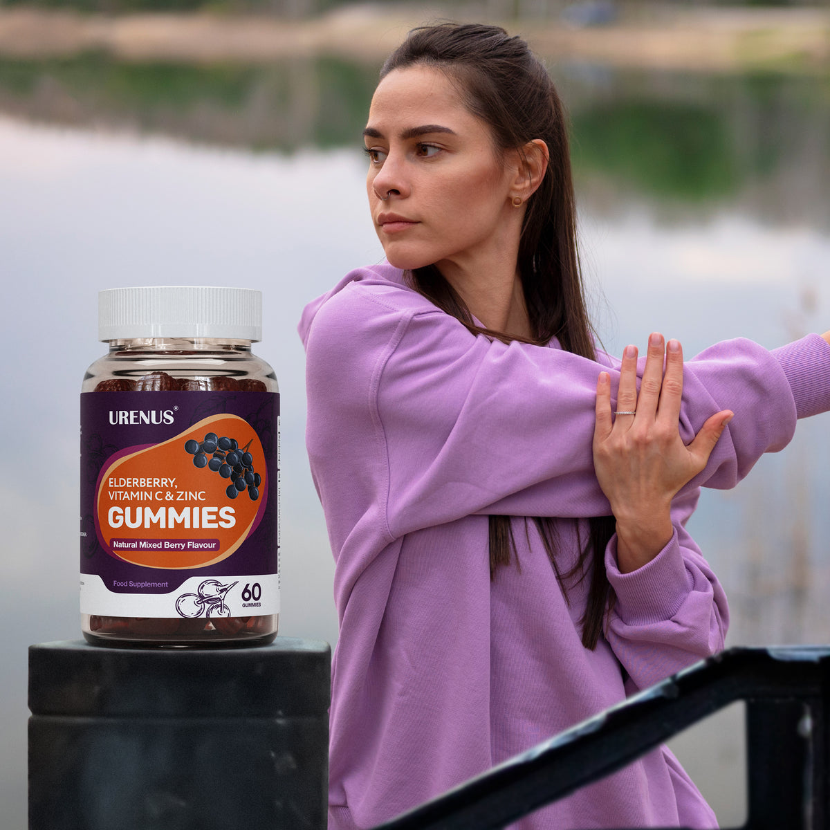 Elderberry, Vitamin C & Zinc Gummies – 60 Gummies