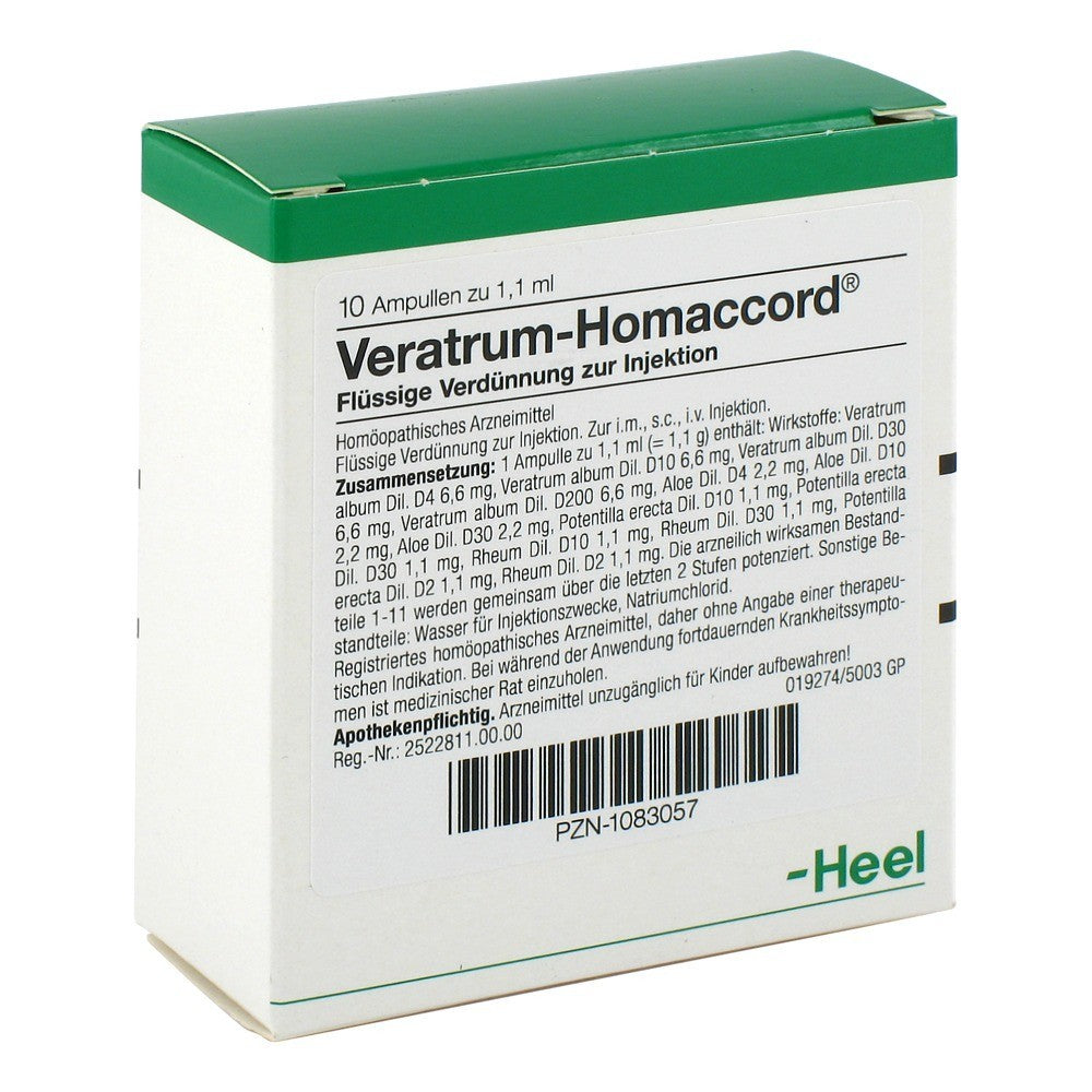 Veratrum Homaccord 10 Ampoules-Similius