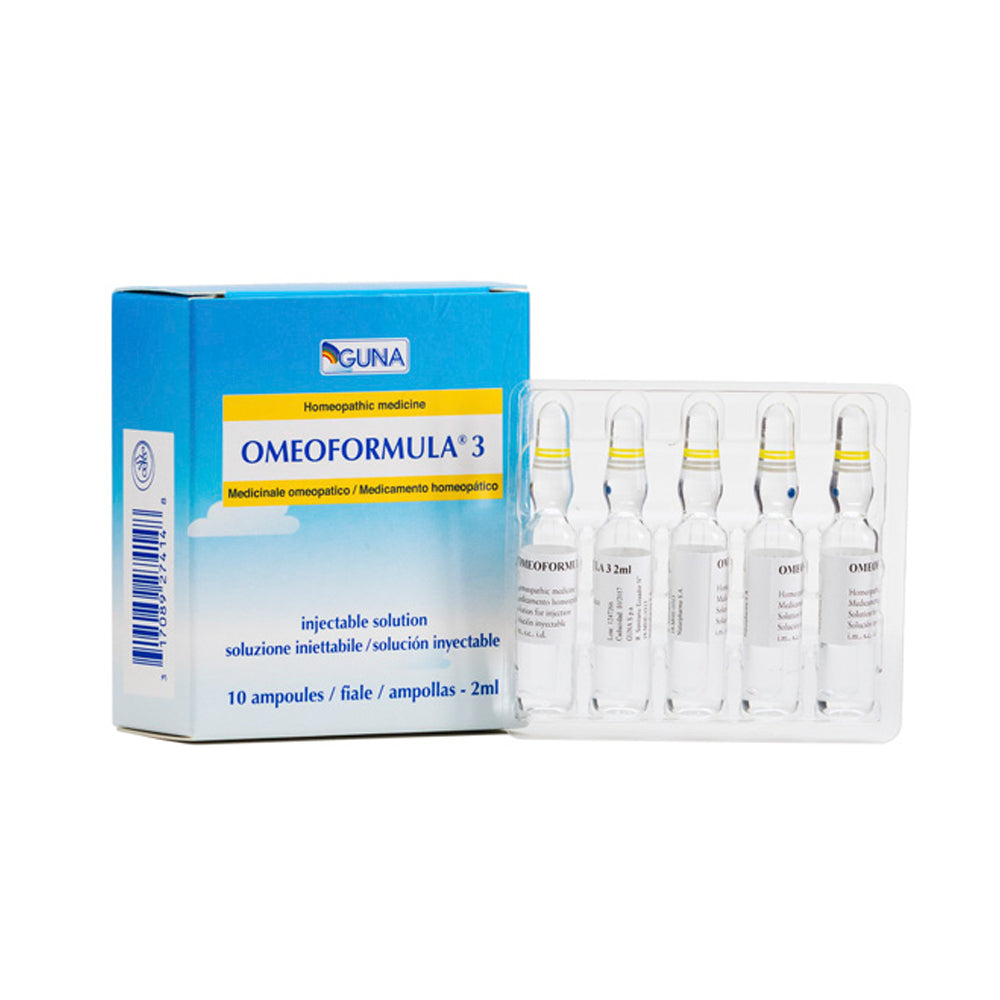 OMEOFORMULA 3 TISSUE TONE Pack of 10 Ampoules of 2ml-Similius