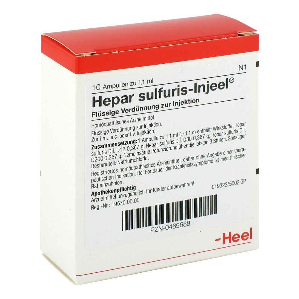 Hepar Sulfuris Injeel 10 Ampoules-Similius