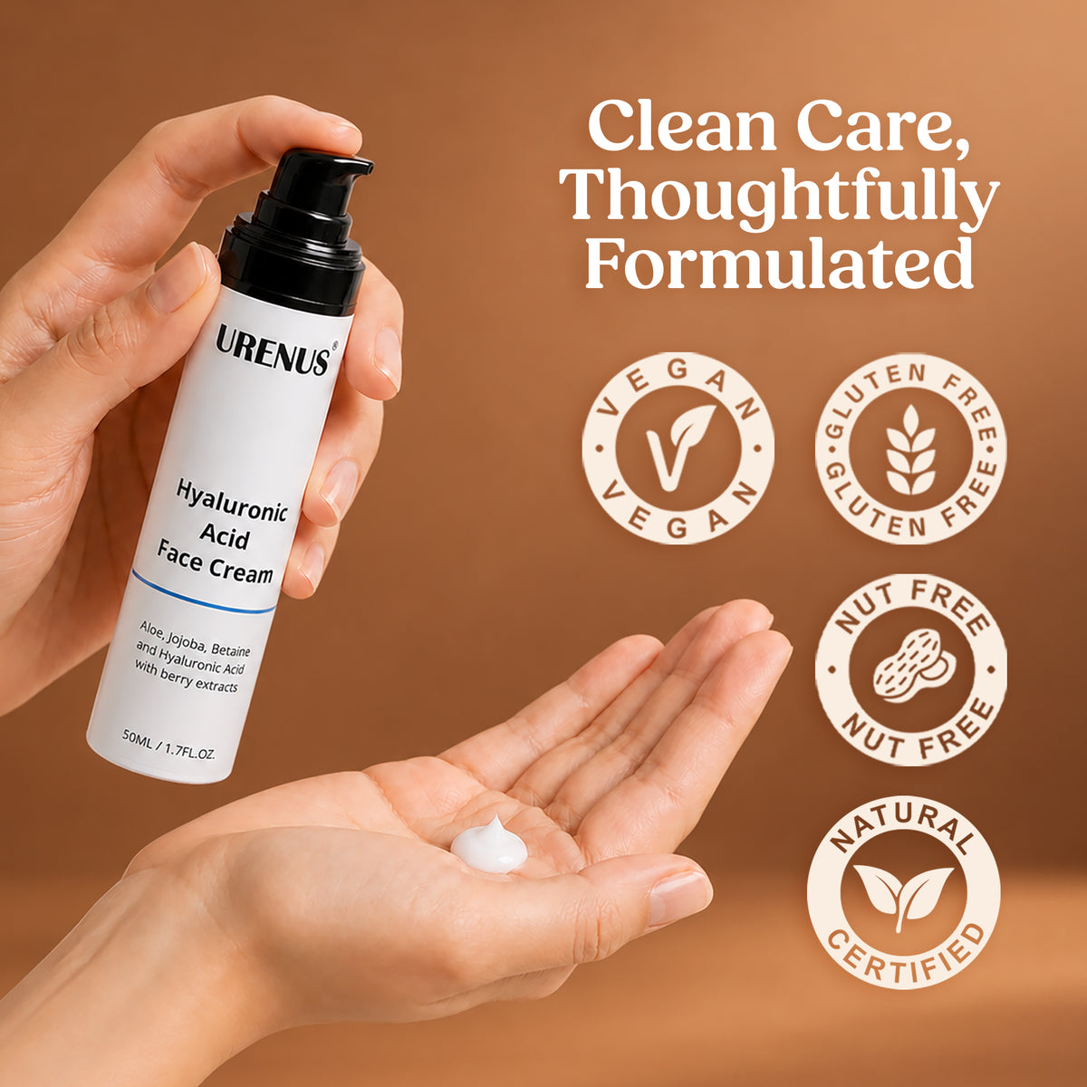 Hyaluronic Acid Face Cream for Men - 50ml