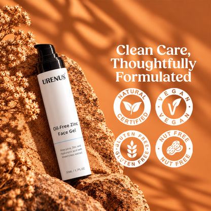 Oil-Free Zinc Face Gel for Men - 50ml