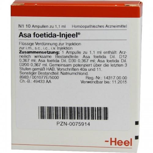 Asa Foetida injeel 10 Ampoules-Similius