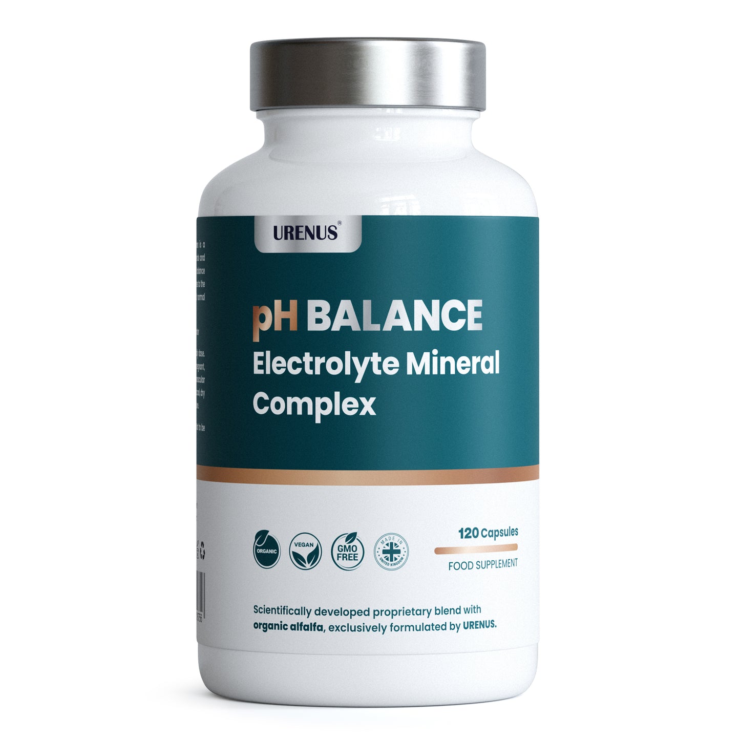 pH Balance - Electrolyte Mineral Complex with Organic Alfalafa - 120 Capsules