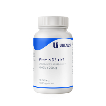 Vitamin D3 + K2 (4000 IU + 200 µg) – 90 Tablets