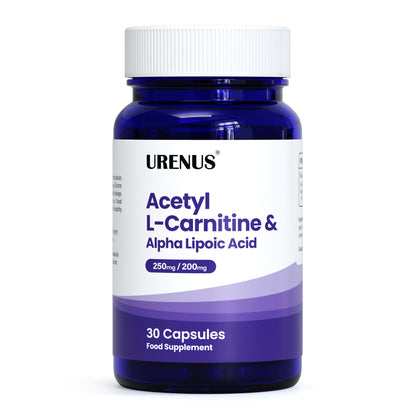 Acetyl L-Carnitine 250mg & Alpha Lipoic Acid 200mg - 30 Capsules
