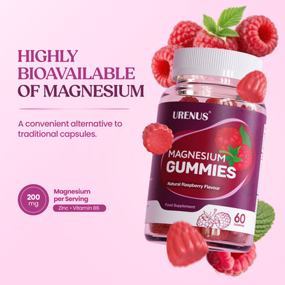 Magnesium Gummies with Zinc & Vitamin B6 – 60 Gummies