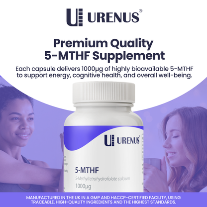5-MTHF (Methyltetrahydrofolate Calcium) - 60 Capsules