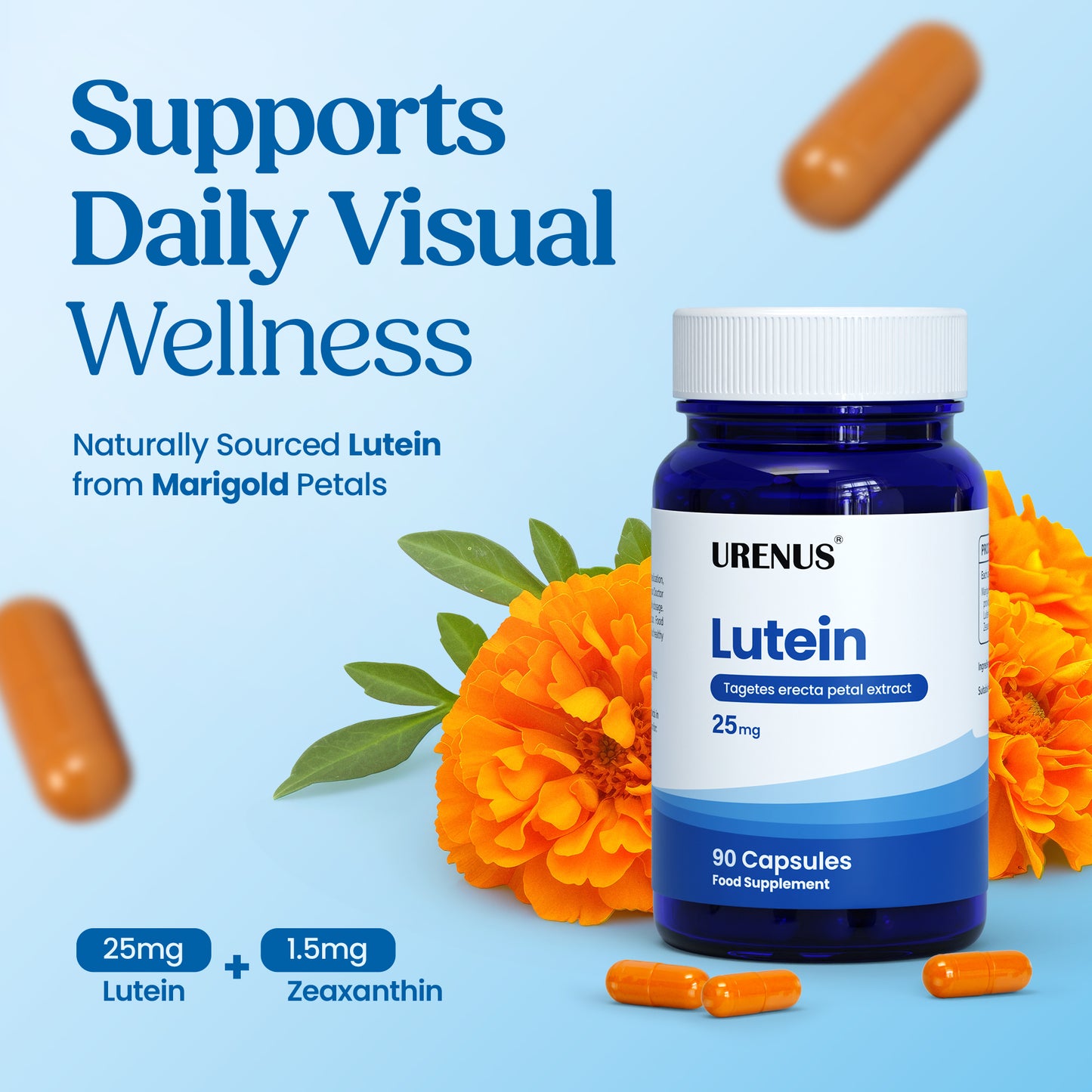 Lutein & Zeaxanthin 25mg - 90 Capsules