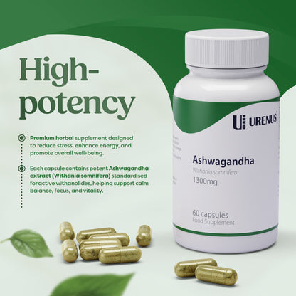 Ashwagandha 1300mg - 60 Capsules