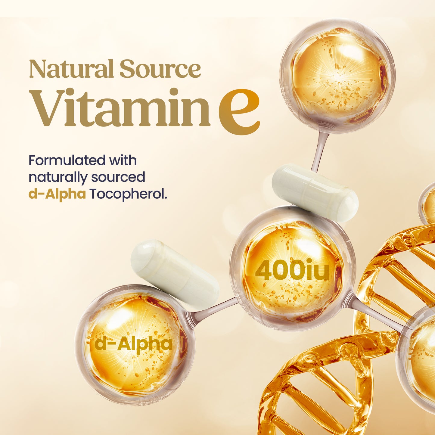 Natural Vitamin E 400 IU – 60 Capsules