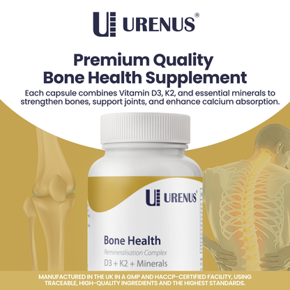Bone Health – D3 + K2 + Minerals (60 Capsules)