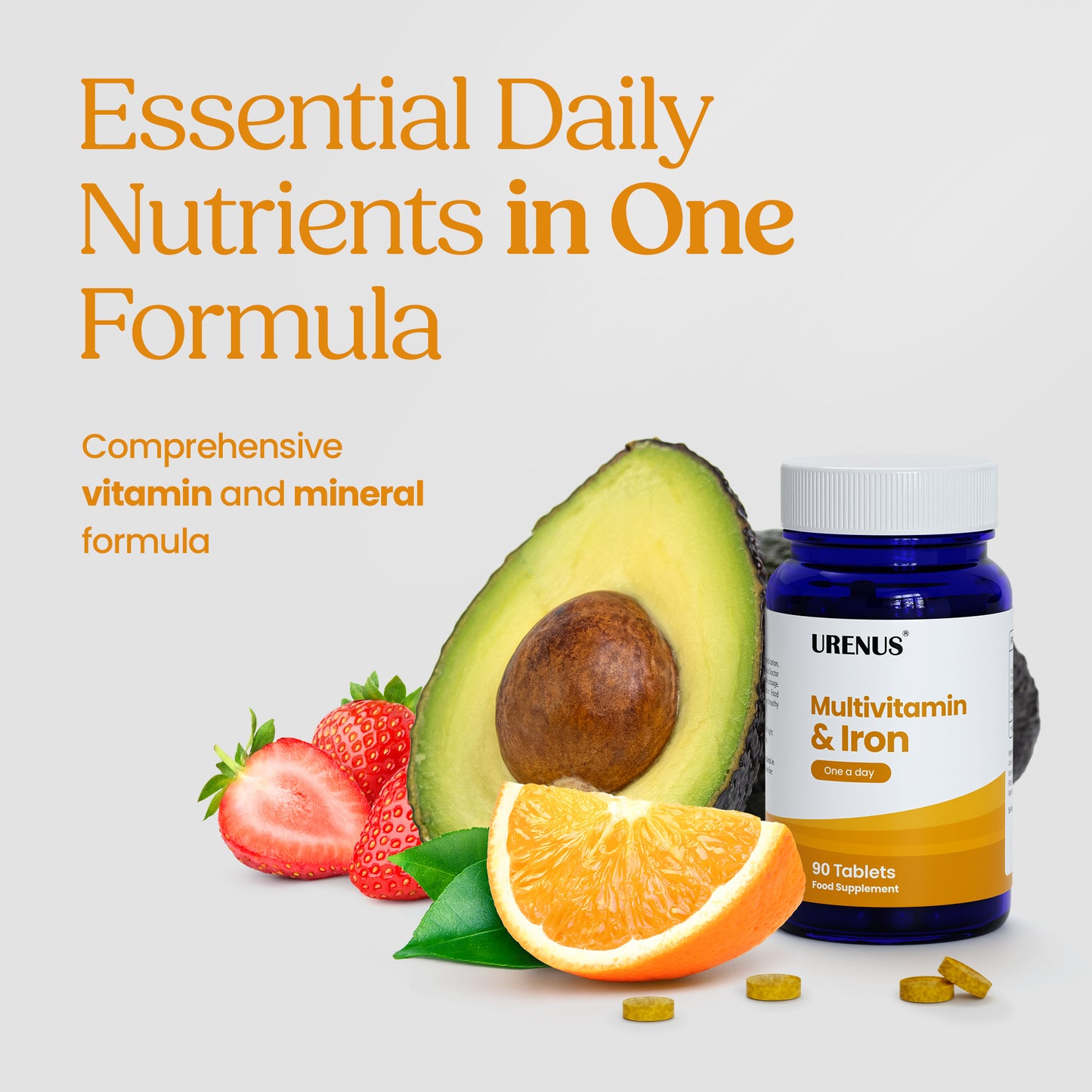 Multivitamin and Iron - 90 Tablets