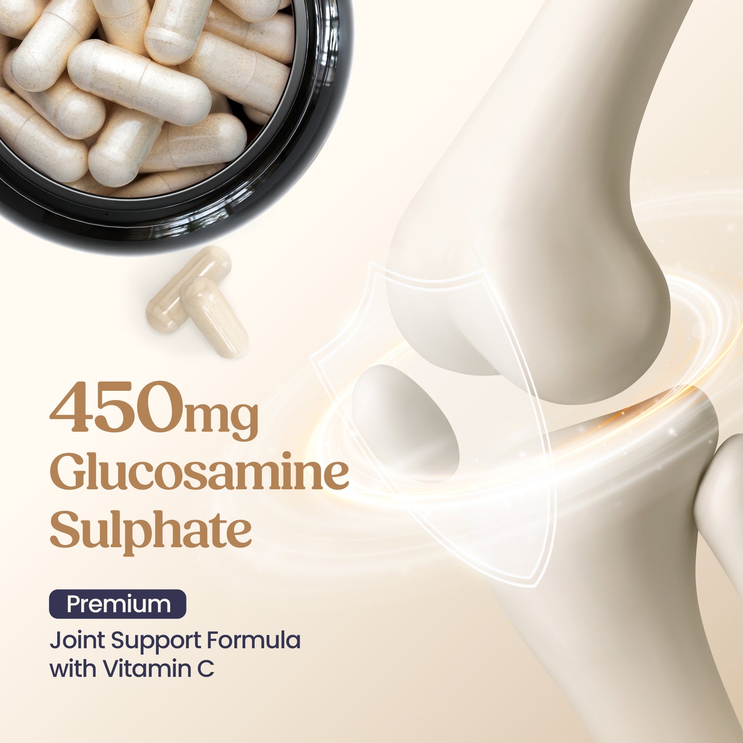 Glucosamine, Chondroitin & Vitamin C – 60 Capsules