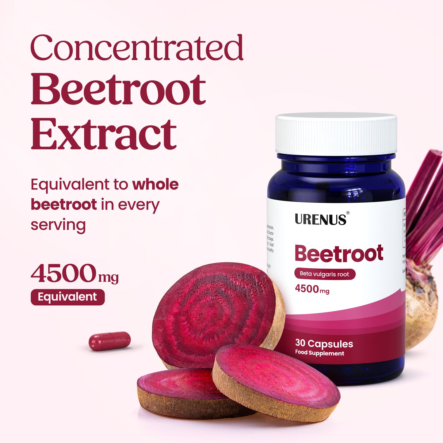 Beetroot Extract 4500mg - 30 Capsules