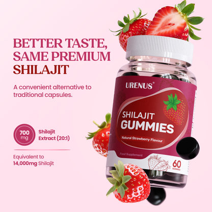 Shilajit Gummies with Vitamin C, B6 & B12 – 60 Gummies