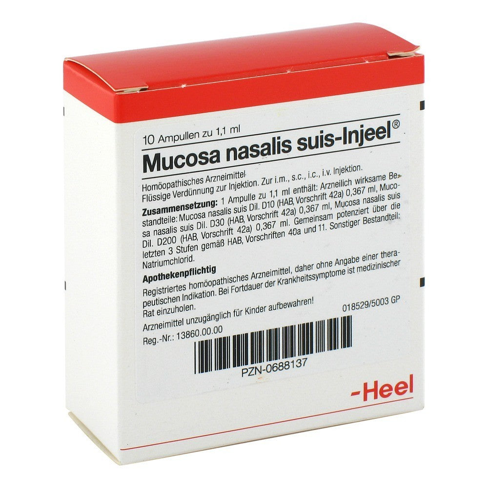 Mucosa Nasalis Suis 10 Ampoules-Similius