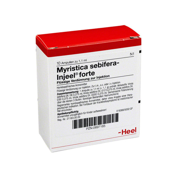 Myristica Sebifera Injeel Forte 10 Ampoules-Similius