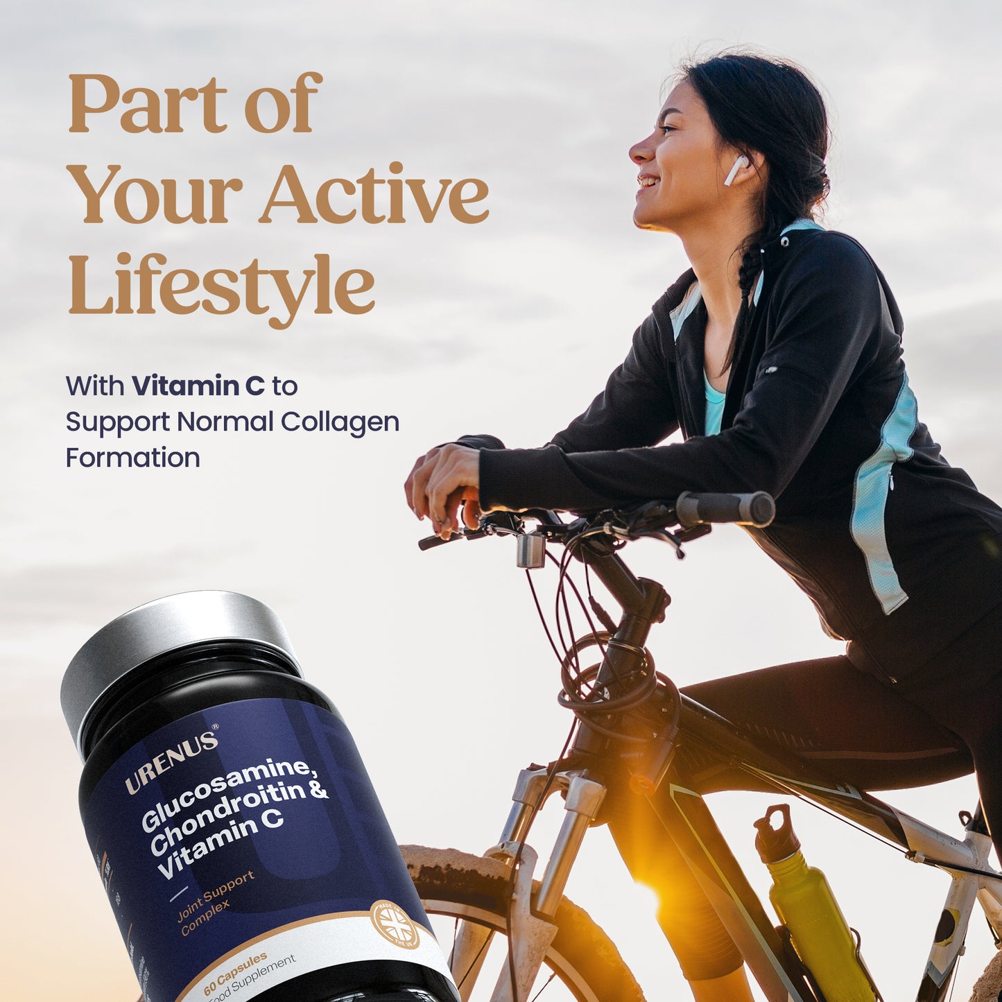 Glucosamine, Chondroitin & Vitamin C – 60 Capsules