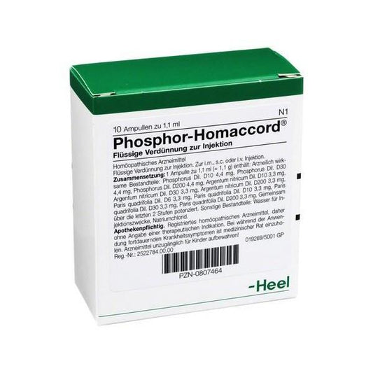 Phosphor Homaccord 10 Ampoules-Similius