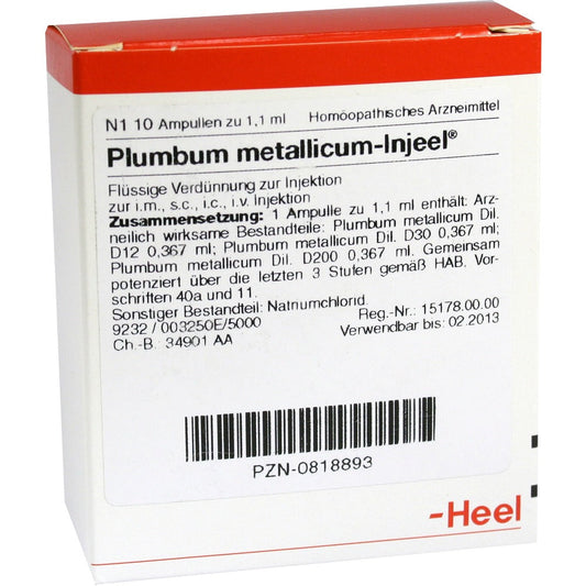 Plumbum Metallicum 10 Ampoules-Similius