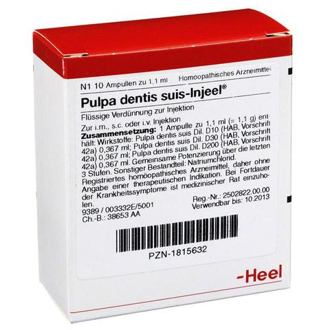 Pulpa Dentis Suis 10 Ampoules-Similius
