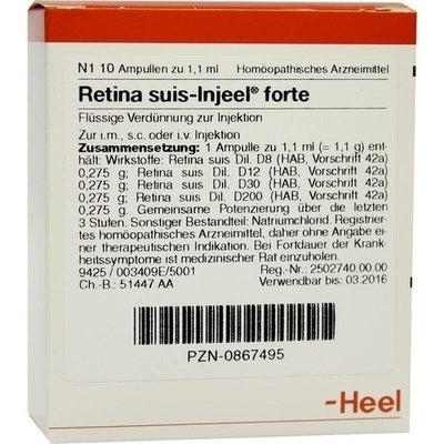 Retina Suis FORTE 10 Ampoules-Similius