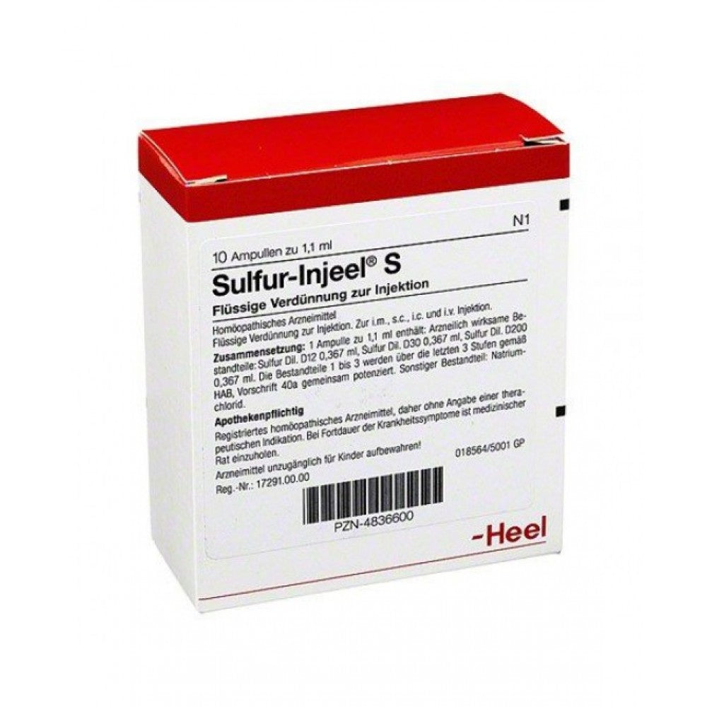 Sulfur Injeel 10 Ampoules-Similius