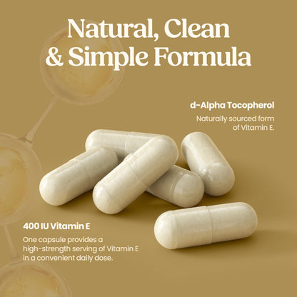 Natural Vitamin E 400 IU – 60 Capsules