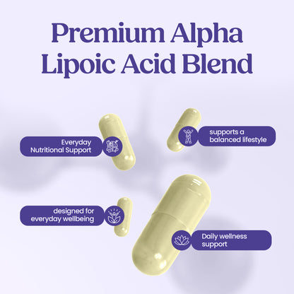 Acetyl L-Carnitine 250mg & Alpha Lipoic Acid 200mg - 30 Capsules