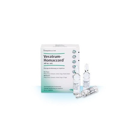 Veratrum Homaccord ad.us.vet 5ml 5 Ampoules (VET)-Similius