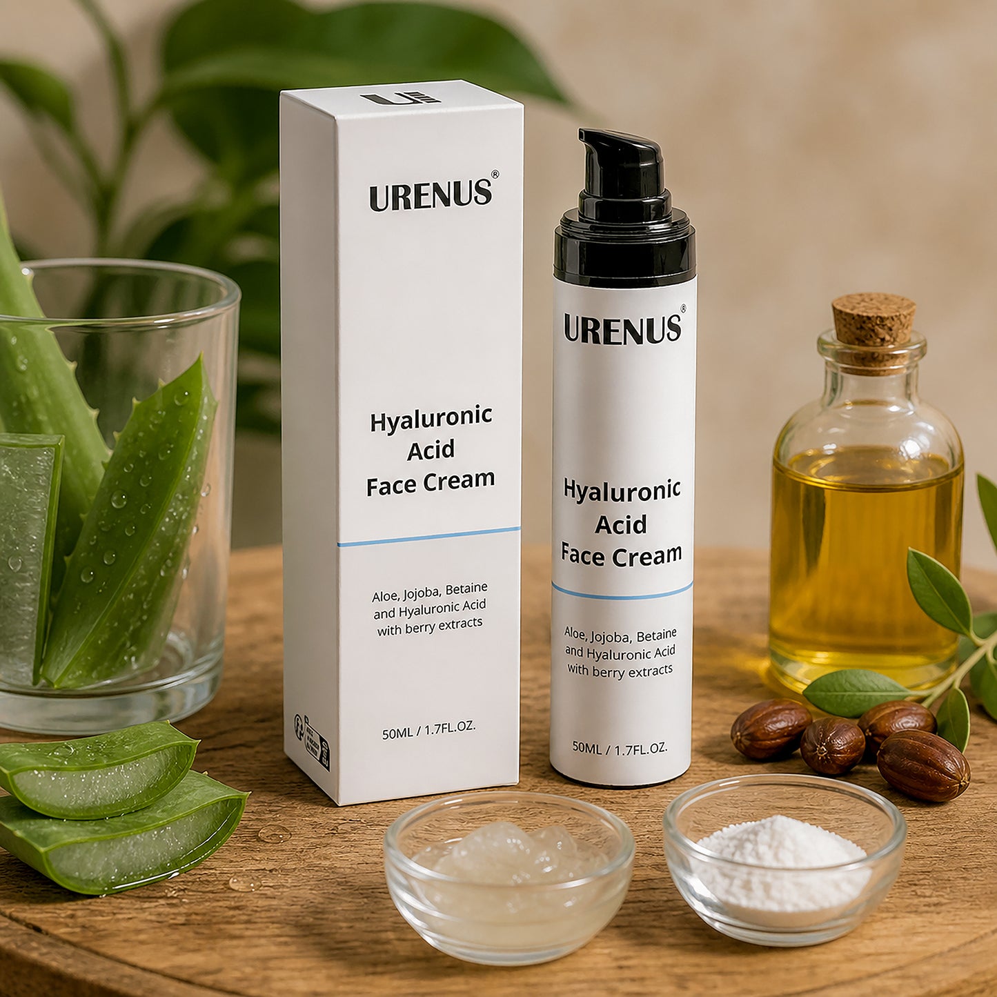 Hyaluronic Acid Face Cream for Men - 50ml