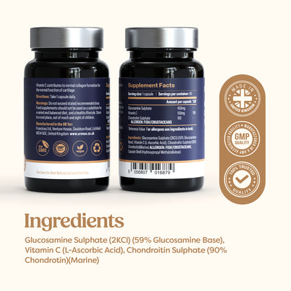 Glucosamine, Chondroitin & Vitamin C – 60 Capsules