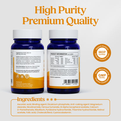 Multivitamin and Iron - 90 Tablets
