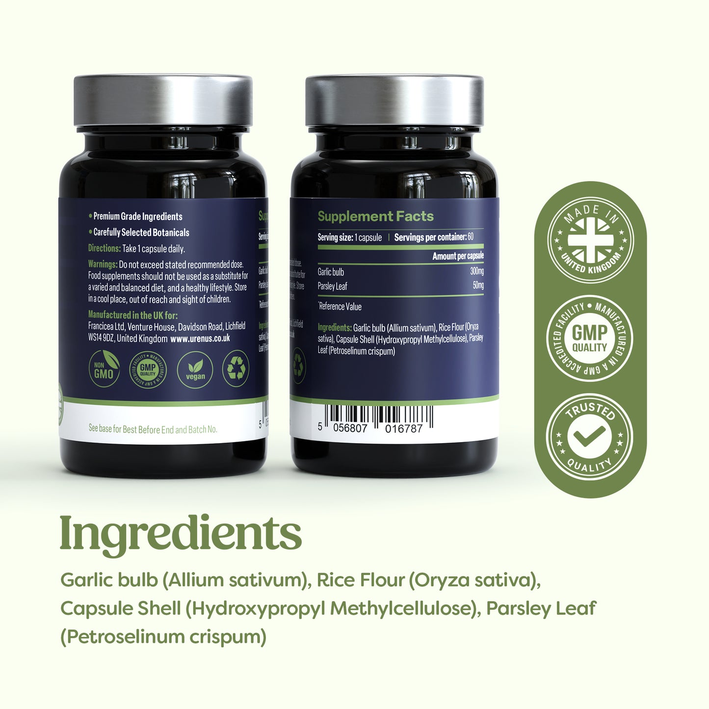 Garlic & Parsley – 60 Capsules