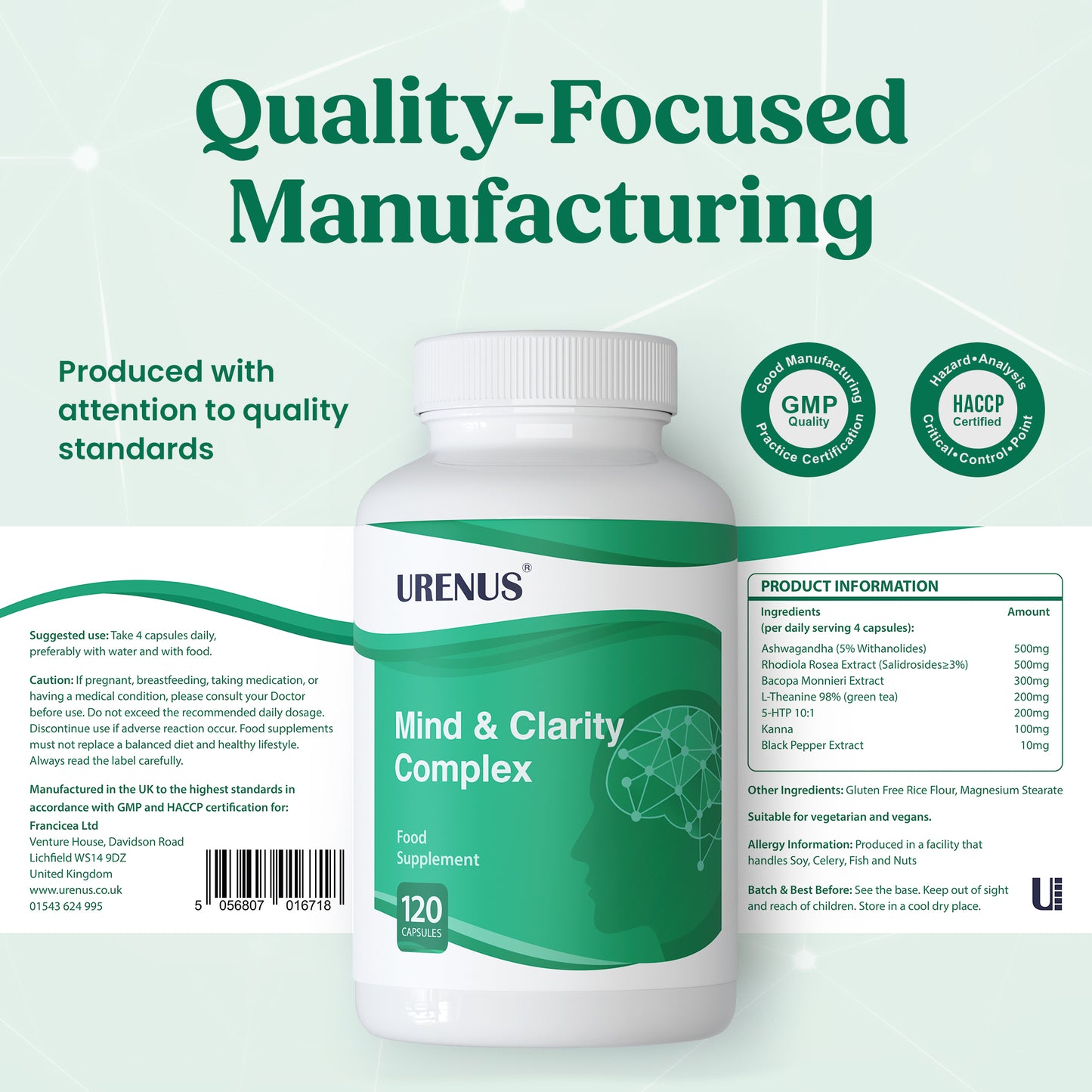 Mind & Clarity Complex -  120 Capsules