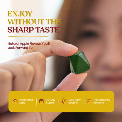 Apple Cider Vinegar Gummies with Vitamin C, B6 & Chromium – 60 Gummies