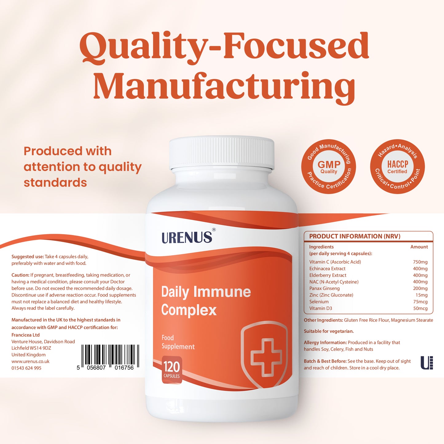 Daily Immune Complex - 120 Capsules