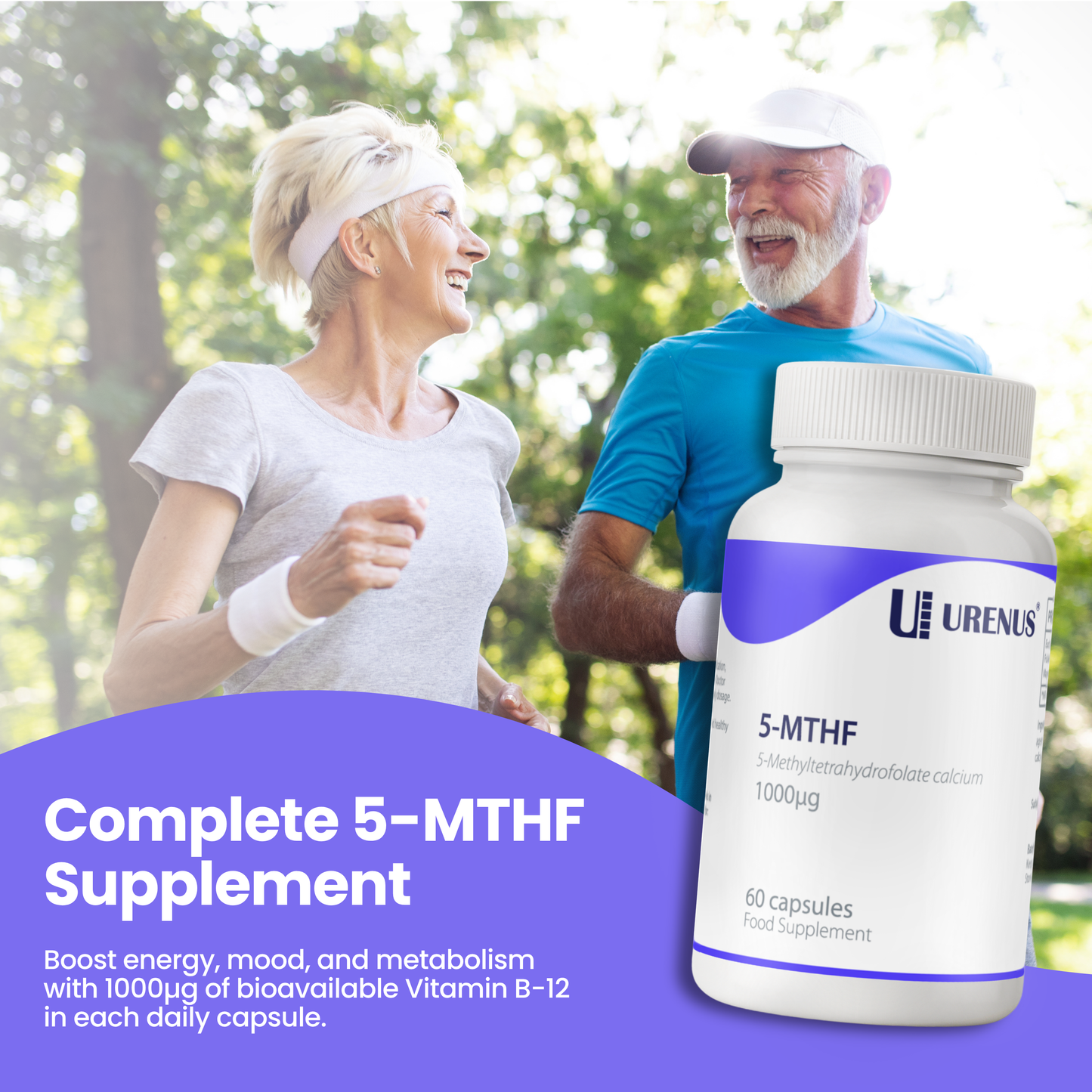5-MTHF (Methyltetrahydrofolate Calcium) - 60 Capsules