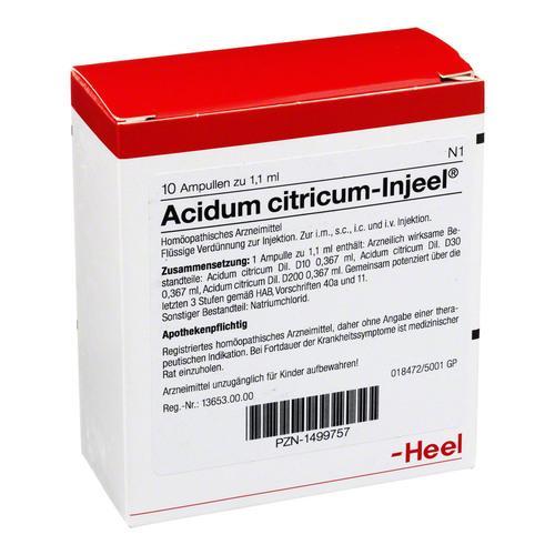 Acidum Citricum 10 Ampoules-Similius