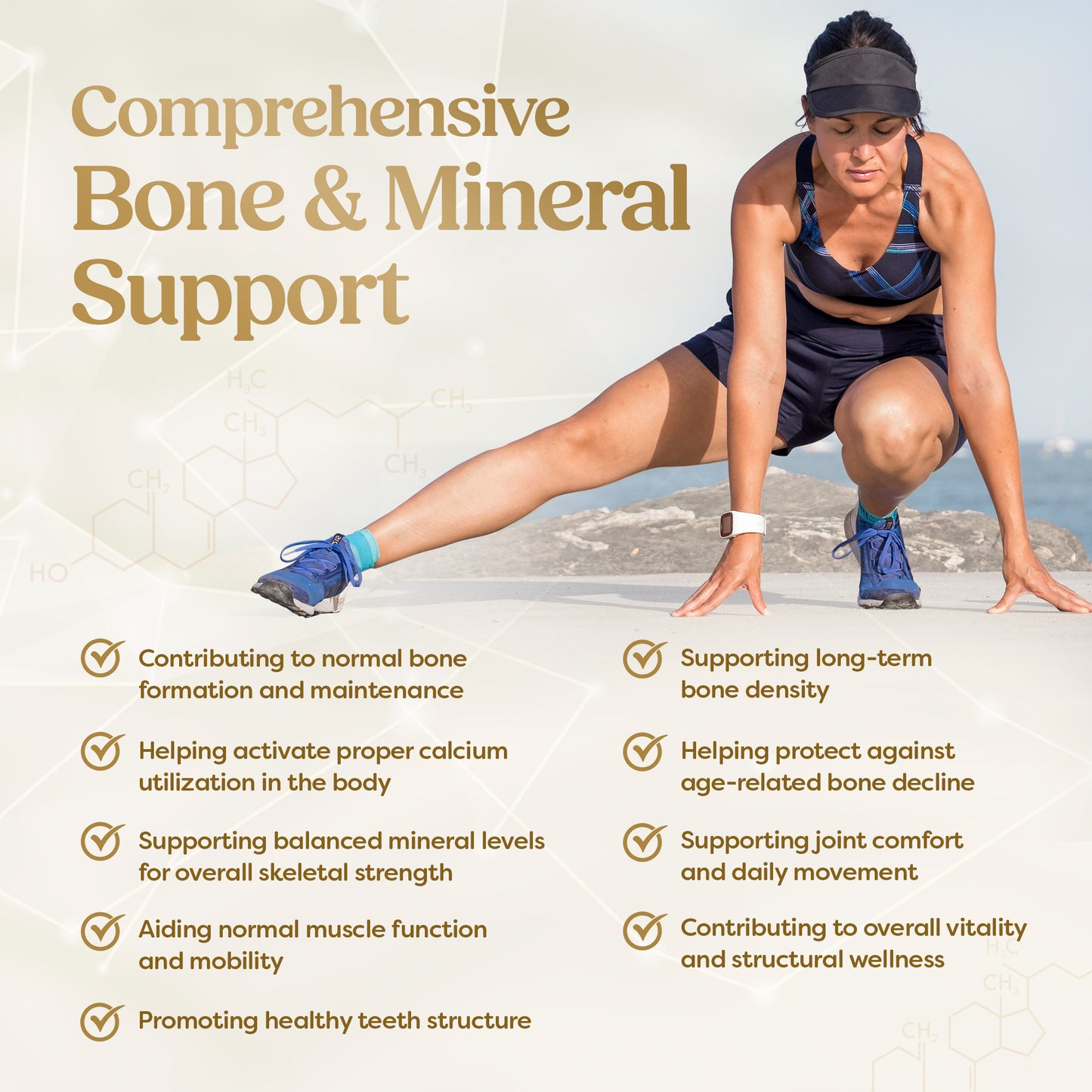 Bone Health D3 + K2 + Minerals (60 Capsules)