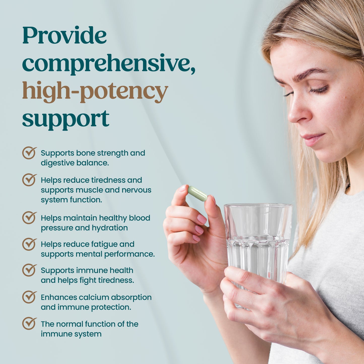 pH Balance - Electrolyte Mineral Complex with Organic Alfalafa - 120 Capsules