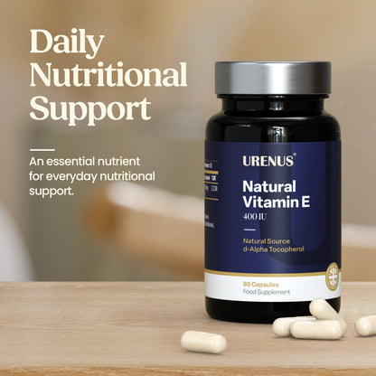 Natural Vitamin E 400 IU – 60 Capsules