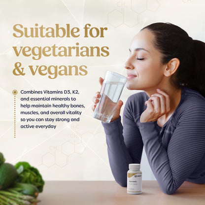 Bone Health D3 + K2 + Minerals (60 Capsules)
