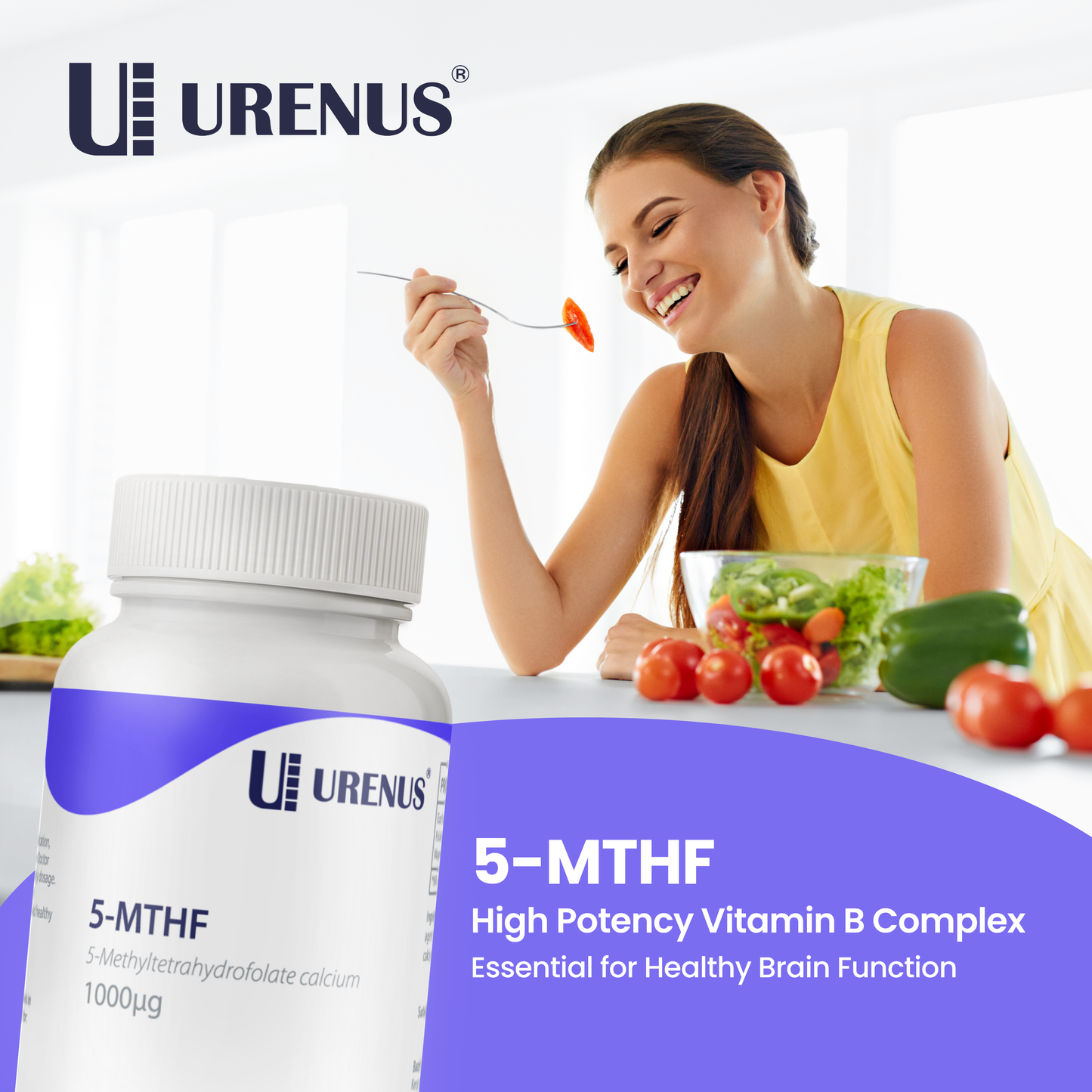 5-MTHF (Methyltetrahydrofolate Calcium) - 60 Capsules