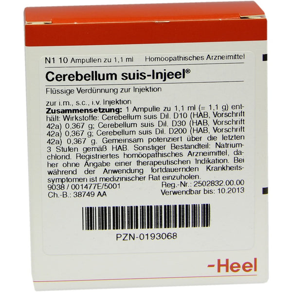 Cerebellum Suis 10 Ampoules