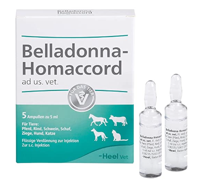 Belladonna Homaccord ad us vet 5ml 5 Ampoules (VET)